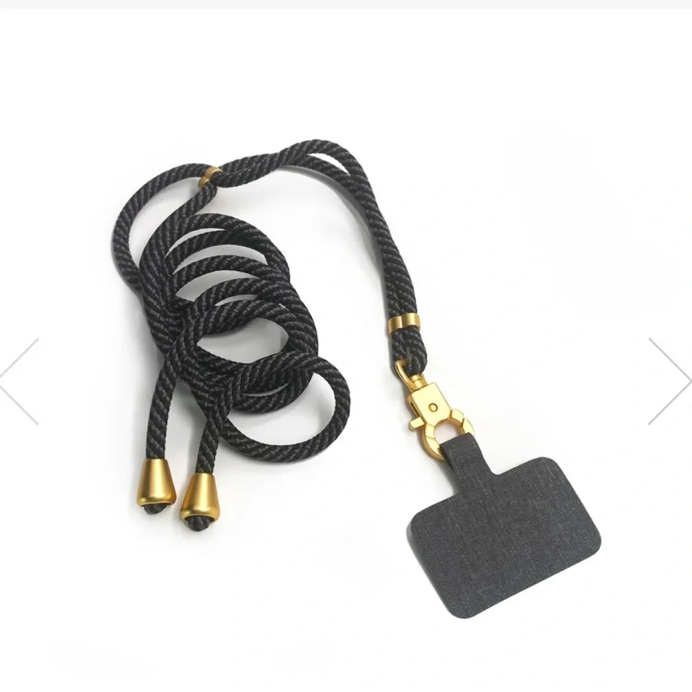 NWT- Universal Black Phone Lanyard